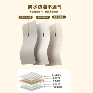 Colchón Inflable Portátil para Exteriores, 192x132cm, Engrosado, Resistente a la Humedad, Colchón de Aire para Camping, Tapete para Tienda de Campaña - Product Image 3