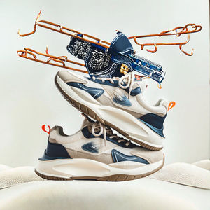 Nuevas Zapatillas Deportivas de Plataforma con Entresuela de EVA Antideslizante y Cordones de Malla para Hombre - Calzado Casual de Moda para Correr en Todas las Estaciones - Product Image 3