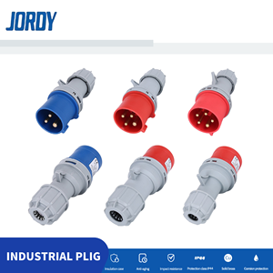 Enchufe Industrial Jordy JD013/JD014/JD015 de 3.ª Generación, 3P/4P/5P, 16A/32A, IP44, Impermeable, de Latón - Product Image 2