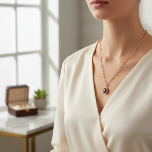 Collier Design de mode en pierre d'onyx, vente en gros, bijoux en argent Sterling 925 faits à la main pour femme - Product Image 3