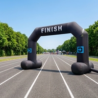 Arches gonflables personnalisées, bannières de départ/arrivée, souffleur puissant pour course, publicité extérieure