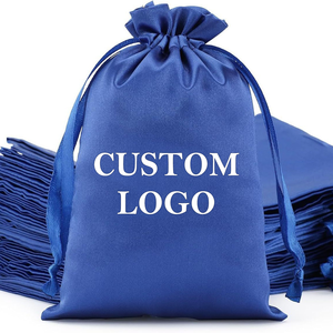 0717 Promotional Reusable Satin Drawstring <b>Bags</b> Custom Logo Embroidery Summer Eco-friendly Water Resistant Cosmetic <b>Gift</b> - Product Image 1