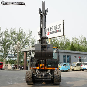 Tê giác giá thấp máy xúc sử dụng điều kiện 7 tấn sử dụng bánh xích bánh xe máy xúc giá trong Dubai - Product Image 4