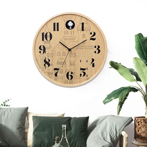 Đồng hồ treo tường gỗ Infinity <span class=keywords><strong>Time</strong></span> 12 inch cho phòng khách, văn phòng, đồng hồ chim cu gáy, đồng hồ cu gáy tùy chỉnh - Product Image 4