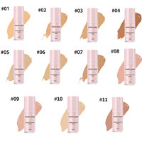 Vente flash - Fond de teint liquide de haute qualité - Protection solaire - Couvrance totale - Longue tenue - Léger - Hydratant - Teinte transparente pour la peau - 30 ml avec SPF55