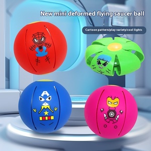 Hot-bán ma thuật đàn hồi Bóng <span class=keywords><strong>Mini</strong></span> UFO nhựa đồ chơi cho trẻ em phát sáng nảy bóng cho căng thẳng cứu trợ tắm đồ chơi - Product Image 1