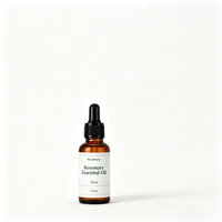 Huile Essentielle de Soin Capillaire au Romarin, Huile Naturelle à Base de Plantes Nourrissante pour le Cuir Chevelu, Anti-Frisottis, Favorisant la Croissance des Cheveux, pour Tous Types de Cheveux