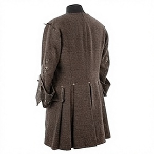 Manteau long en laine vintage pour homme, style historique, vêtement d'extérieur pour l'hiver - Product Image 4