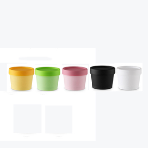 Pot de beurre corporel de crème de soin de la peau en plastique cosmétique de luxe rond rose clair noir vert blanc PP avec couvercle à vis 30g 50g - Product Image 4