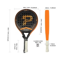 Pats Sport Raquette de padel blanche professionnelle en fibre de carbone dure Eva Core avec effet 3D vente en gros