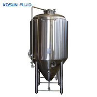 Machine de fabrication industrielle de bière, 100l, 500l, 1000l, kombucha, brasserie, fermentage, réservoir, équipement