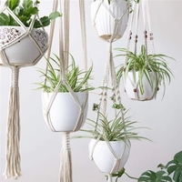 Décoration murale, porte-plantes pour la décoration familiale, macramé