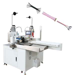 เครื่องจัดเรียงสายเคเบิลแบบหัวเดียวสำหรับเคลือบดีบุก หัวคู่สำหรับตัด ปอก และบิดลวด พร้อมเครื่องจีบในตัว - Product Image 3