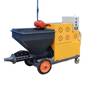 Hot diesel motor cement mortar plaster sprayer concrete spray skim coat mortar spray machine