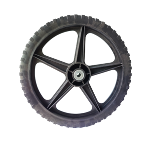Kunststoff rad Rasenmäher Hinterrad und Reifen 14 Zoll PVC Lenkrad - Product Image 2