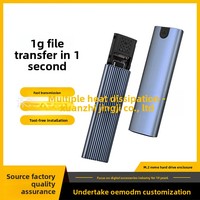 Carcasa Externa de Aluminio de Alta Velocidad para SSD NVMe/NGFF M.2 USB 3.2, Protocolo Dual Personalizado al por Mayor