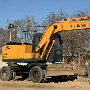 Excavateur sur pneus Hyundai 150W-7 d'occasion de 6 à 21 tonnes, original, d'occasion, avec composants centraux, roulement de pompe à engrenages pour moteur - Product Image 3