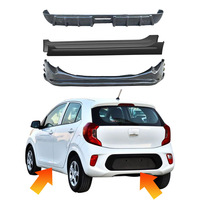 Nouveaux kits de carrosserie pour Kia PICANTO 2018-2024 Ensemble complet de carrosserie avant arrière lèvres latérales jupes latérales kit de carrosserie pièces automobiles externes