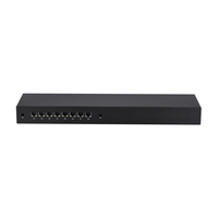 Qotom 1012GE 8 ports 2.5G LAN 1U Rack Barebone 8 Go de RAM 256 Go de SSD PC Sécurité réseau Pare-feu Routeur Serveur Pfsense