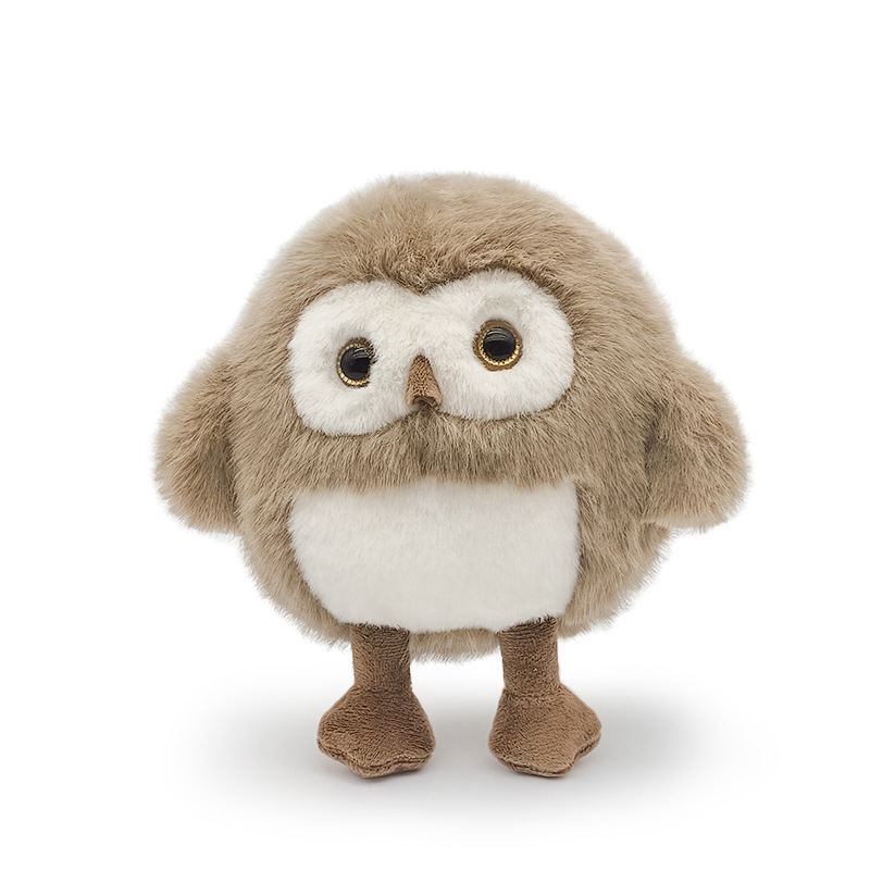 Poupée hibou gris 20cm