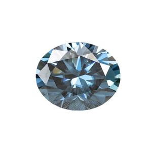 Piedras de moissanita ovaladas naturales, diamante sintético de color azul, precio al por mayor - Product Image 1