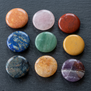หินปาล์มทรงกลมผสมหิน Aventurine ผลึกบำบัดธรรมชาติขัดเงาศิลปะฮวงจุ้ยเรกิรูปทรงวงกลม - Product Image 2