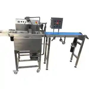 Rice cakes ball enrobing nuts sugar coating machine chocolate dragee machine