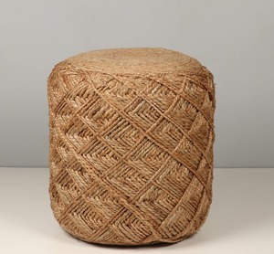 Eco Friendly Jute Ottoman Pouffe Sitting Stool Seating <b>Footrest</b> for Home Furniture & Decor Available At Affordable Price - Product Image 1