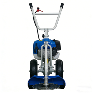 Decespugliatore a Zaino a Benzina con Spinta Manuale, Motore a 2 Tempi, Lama Dritta in Metallo, Trivella Multiuso per Diserbo, Dissodamento del Terreno e Scavo di Fossati - Product Image 3