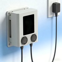 Neue Doppelsteckdosen EV-Ladestation mit Gun-Socket, kabellosem Typ-2-Interface, 22kW-43kW Ausgangsleistung, 380V Eingang, CE-zertifiziert