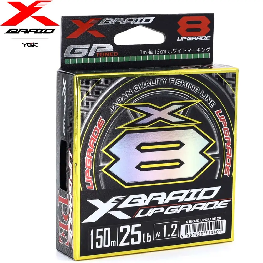 Japan original YGK X-Braid Upgrade 8 Braided Multifilament PE Line High 8 Strands Fishing Line Smooth Carp Fishing