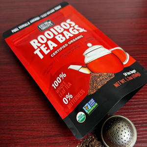 Matte Red Zipper <b>Bag</b> <b>Food</b> Packaging Pouches 150g Resealable <b>Bag</b> For Herbal Tea - Product Image 3