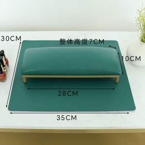 Repose-mains en marbre blanc personnalisé, confortable et de qualité supérieure, avec tapis, pour le nail art - Product Image 6