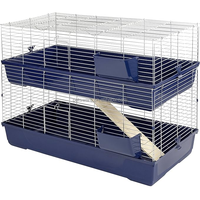 Cage pour petits animaux à 2 niveaux Chinchilla Rabbit Hutch Pet Play Habitat