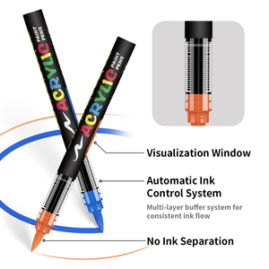 Bộ bút dạ quang 168 màu mới với đầu mềm, mực vĩnh cửu, dành cho học sinh, vẽ tranh, bút dạ quang acrylic thẳng mới - Product Image 3