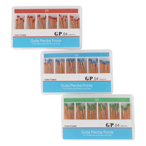 Pasokan langsung dari pabrik ukuran lancip 0.02/0.04/0.06 titik <span class=keywords><strong>Gutta</strong></span> Percha <span class=keywords><strong>Dental</strong></span> untuk perawatan saluran akar endodontik - Product Image 1