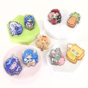 Graffette Design personalizzato acrilico trasparente in plastica cartoni animati <span class=keywords><strong>Anime</strong></span> <span class=keywords><strong>Clip</strong></span> acrilica personalizzata acrilico trasparente Pp cancelleria <span class=keywords><strong>Clip</strong></span> - Product Image 3