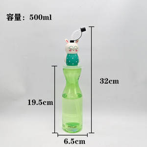 Pafu Easter Party fornisce la tazza di coniglio con cannuccia di plastica luminosa tazza per bere Easter Egg Cup - Product Image 3