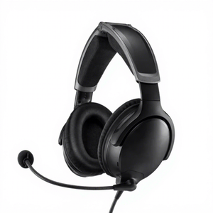 Casque circum-auriculaire ANC avec microphone, son Hi-Fi et mode double filaire/sans fil pour pilotes de l'aviation civile - Product Image 1