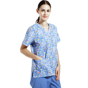 High Quality Hospital Medical Female Male Scrub <b>Sets</b> Medical <b>Doctor</b> Uniform Woven tshirt shirt shirts - Product Image 2