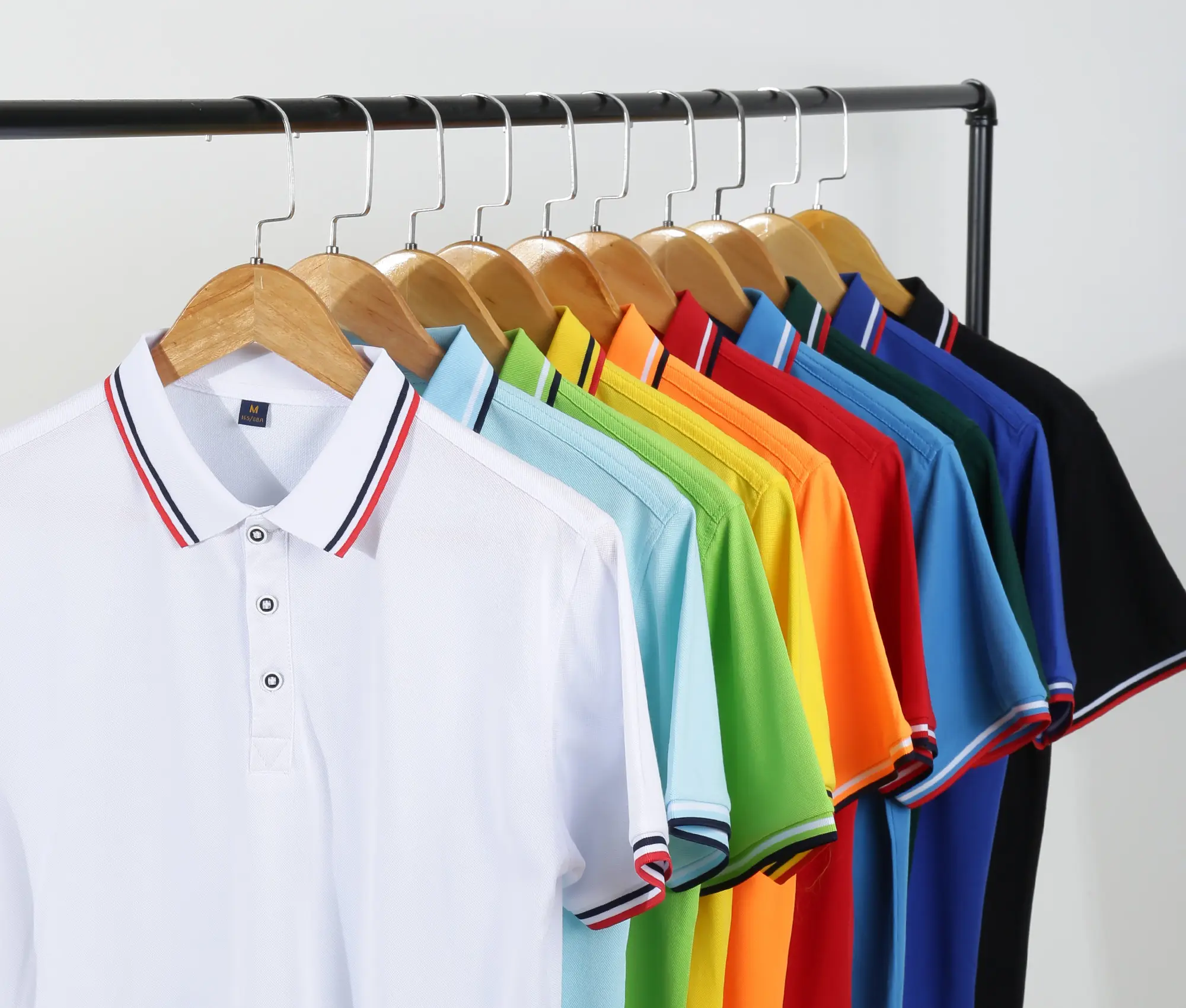 Multicolorido Custom Logo Design Equipe de Trabalho Esportes Golf Polo Camisas Para Homens Casual Quick Dry Men Polo Shirt