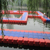 Drop Stitch Material Marine Modular Floating Bridge Pontoon Dock Plate-forme d'amusement gonflable Dock flottant pour jet-ski