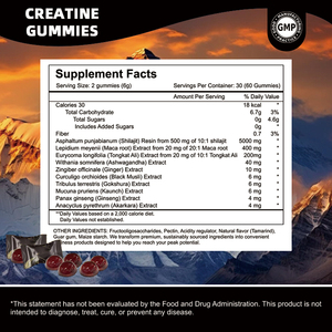 Gomitas de Shilajit del Himalaya Puro, 60 Unidades, con Ashwagandha y Ácido Fúlvico, Suplemento en Gomitas - Product Image 3