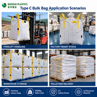 Sac Jumbo Conducteur Type C, Sac FIBC, Sac de 2000 kg, Sac de 1000 kg, UN1309, en Aluminium Métallique, pour Usine, Usage Intensif, Approvisionnement en Vrac