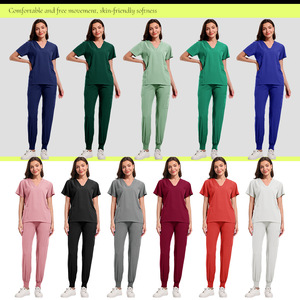Women's Hospital Scrub Pants Moisture Wicking Knitted Elastic Waist Jogger Style Uniforms For Medical Use - Product Image 4