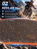Plaquettes de frein frittées MOTSUV pour vélo électrique avec fibre de Kevlar, résistantes à l'usure et à la pluie, garniture de frein à disque anti-bruit, pièces de frein pour vélo électrique