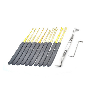 24 cái goso khóa Pick Set thợ khóa Nguồn cung cấp bị hỏng Key Auto extractor loại bỏ móc thép không gỉ công cụ Kit - Product Image 2