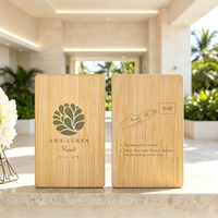Tarjeta de Visita Premium de Madera/Bambú con RFID NFC, Mini Etiqueta Grabada con Láser, Impermeable, 13.56MHz, Tarjeta de Pago Personalizada para Hoteles