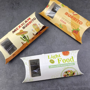 Caja de Papel para Envolver Comida para Llevar, Personalizada con Logotipo, Desechable, para Burritos y Shawarma, con Ventana - Product Image 1