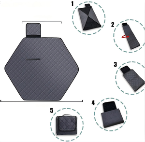 Tapis de jeu hexagonal pour animaux de compagnie, réutilisable et lavable, pour parc pour chiens et chats, tapis absorbant d'urine portable de haute qualité pour animaux de compagnie - Product Image 6